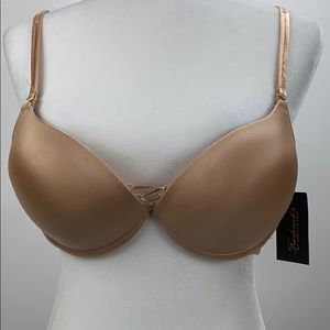 Frederick’s of Hollywood Gold tan Lace Push Up Bra